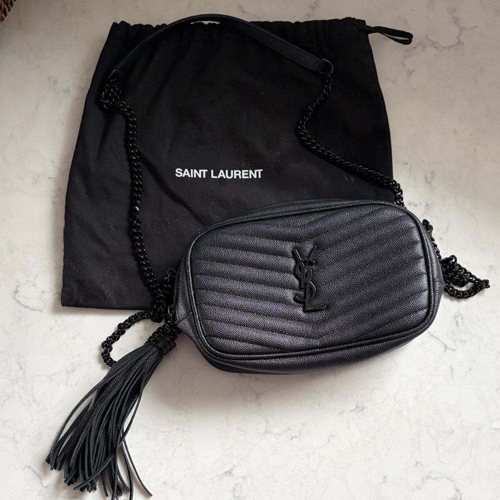 Saint Laurent Chevron Lou Camera Mini